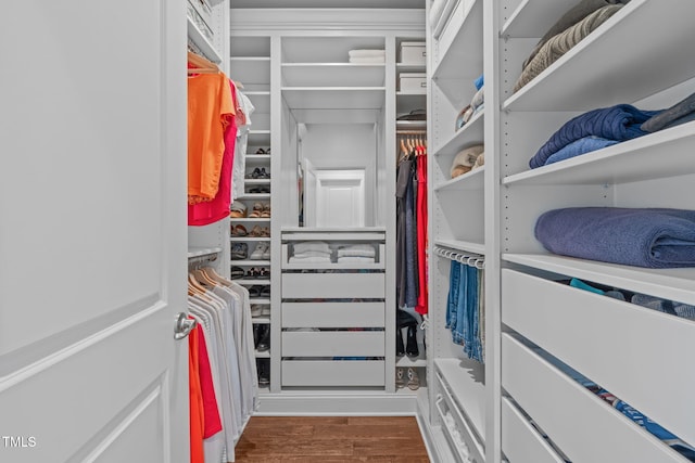 2711 Jordan Pointe Blvd, New Hill, NC 27562 - spacious closet with wood finished floors