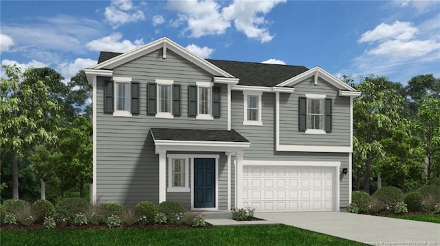 232 Greenbay St, Lillington, NC 27546 - traditional home featuring driveway, a garage, and roof with shingles