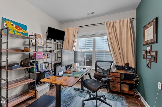 8925 Lee Brown Ridge Dr, Wake Forest, NC 27587 - office featuring wood finished floors and baseboards