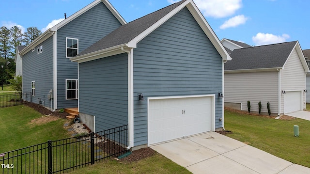 8925 Lee Brown Ridge Dr, Wake Forest, NC 27587 - view of side of property featuring a garage and driveway