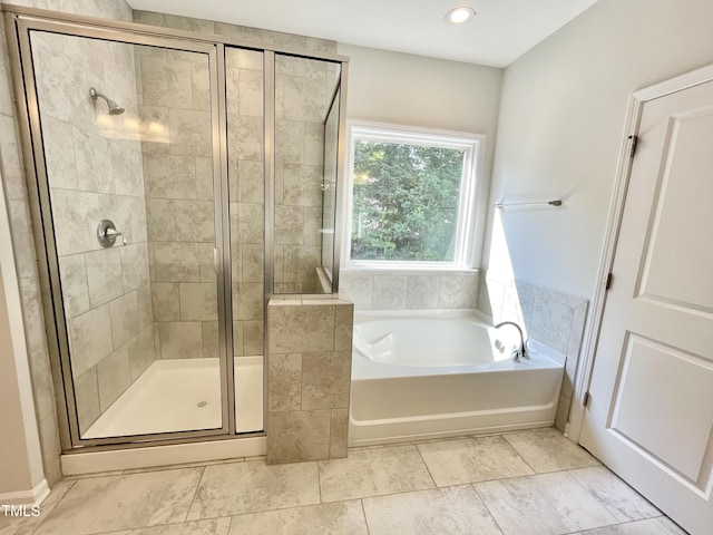 8813 Moss Glen Dr, Raleigh, NC 27617 - full bath with a bath and a stall shower
