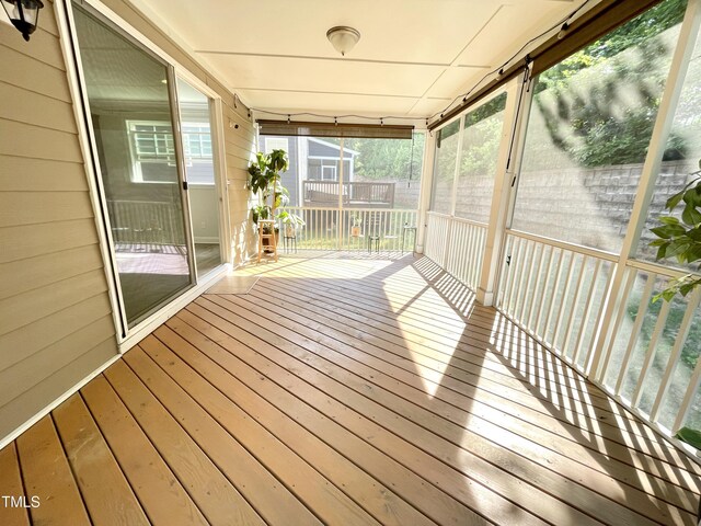 8813 Moss Glen Dr, Raleigh, NC 27617 - view of wooden terrace