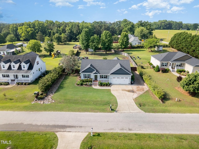 aerial perspective of suburban area