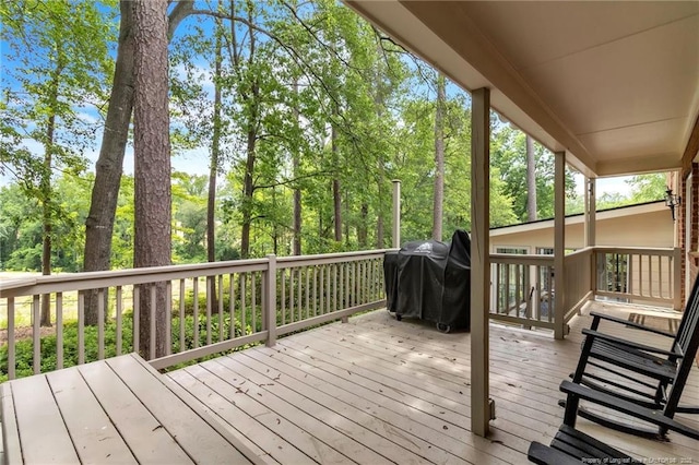 503 Charleston Pl, Fayetteville, NC 28303 - wooden terrace featuring grilling area