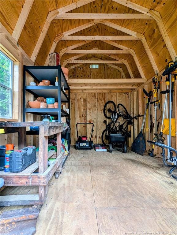 view of storage