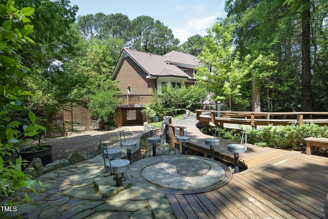 107 Silo Dr, Chapel Hill, NC 27514 - view of wooden deck