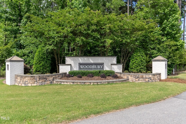 2501 Impulsion Dr, New Hill, NC 27562 - community sign featuring a lawn