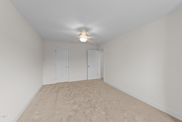 525 Allesandra Dr, Clayton, NC 27527 - unfurnished bedroom featuring carpet floors, baseboards, and ceiling fan