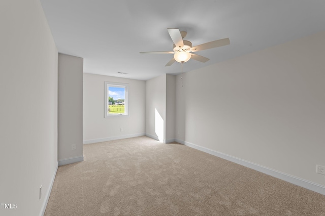 525 Allesandra Dr, Clayton, NC 27527 - spare room featuring ceiling fan, carpet flooring, and baseboards