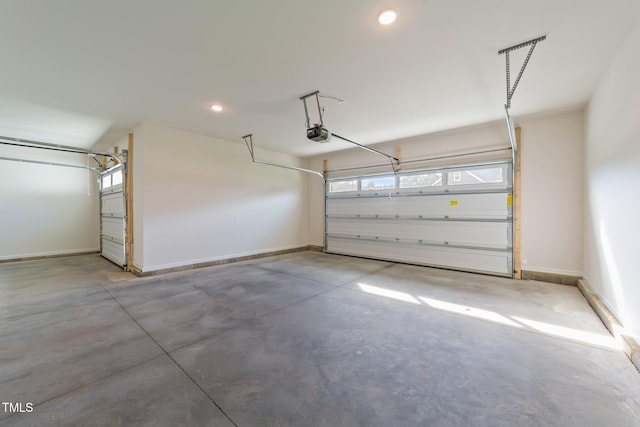 525 Allesandra Dr, Clayton, NC 27527 - garage with a garage door opener, recessed lighting, and baseboards