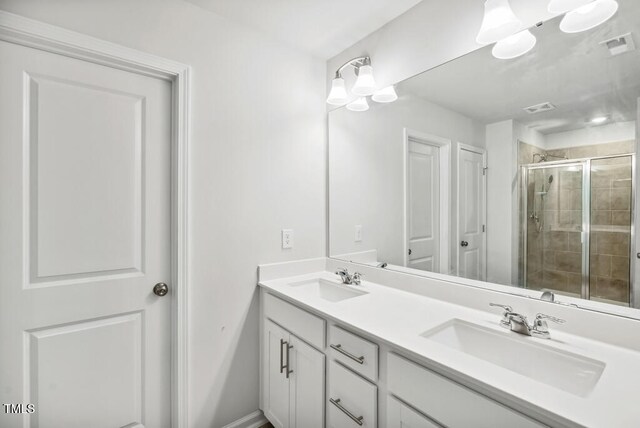 209 White Farm Dr, Wendell, NC 27591 - full bath featuring a stall shower and double vanity