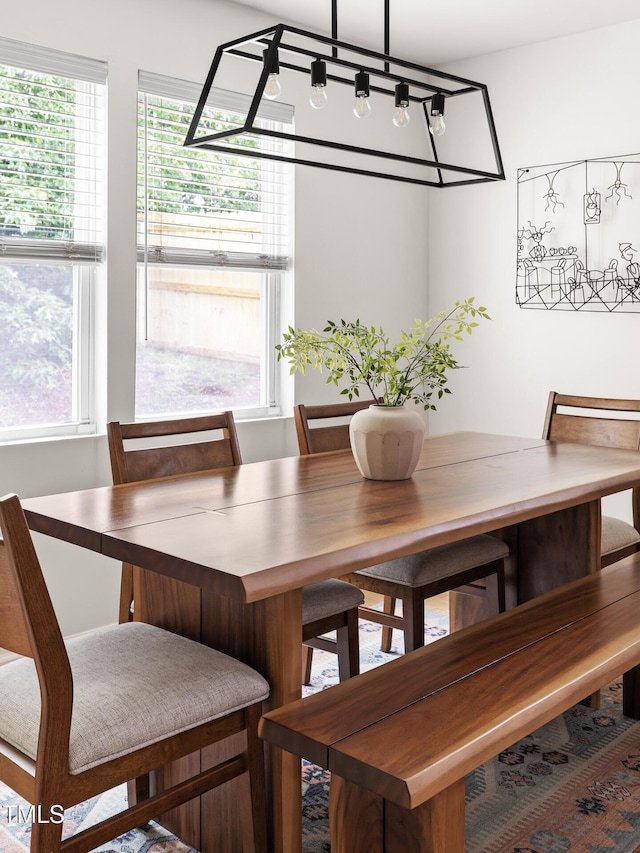 view of dining room