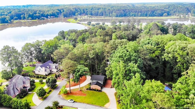 225 Lakeview Dr, Sanford, NC 27332 - bird's eye view of a nearby body of water and a forest