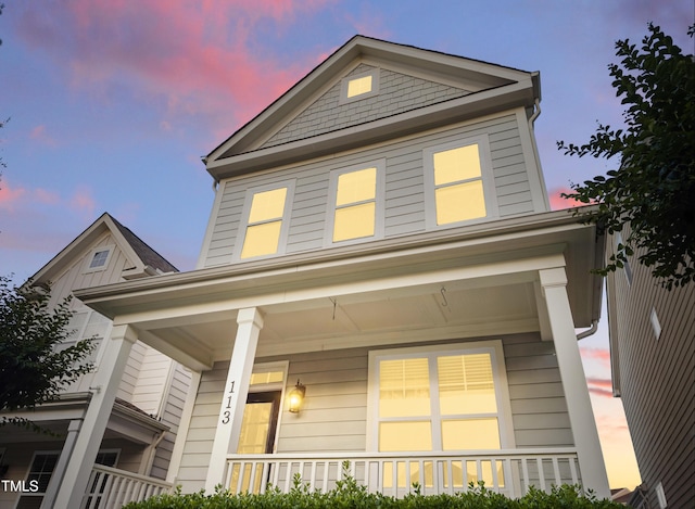 view of front of house featuring a porch