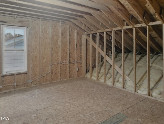 view of attic