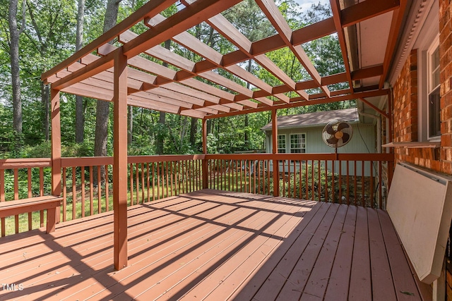 4030 King Charles Rd, Durham, NC 27707 - deck featuring a pergola