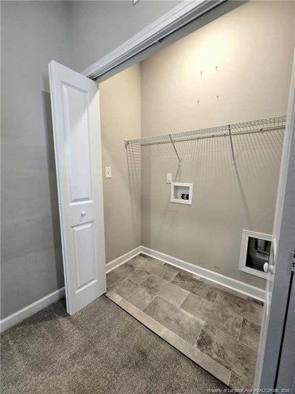 338 E David Parnell St, Parkton, NC 28371 - washroom with hookup for a washing machine and baseboards