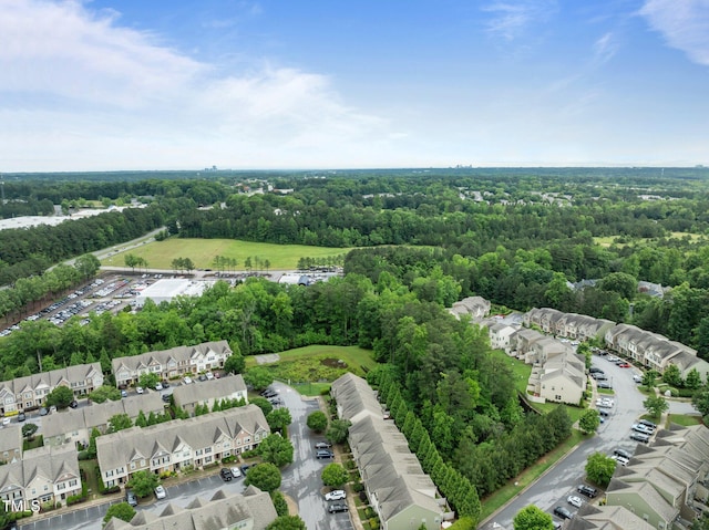 aerial view of residential area