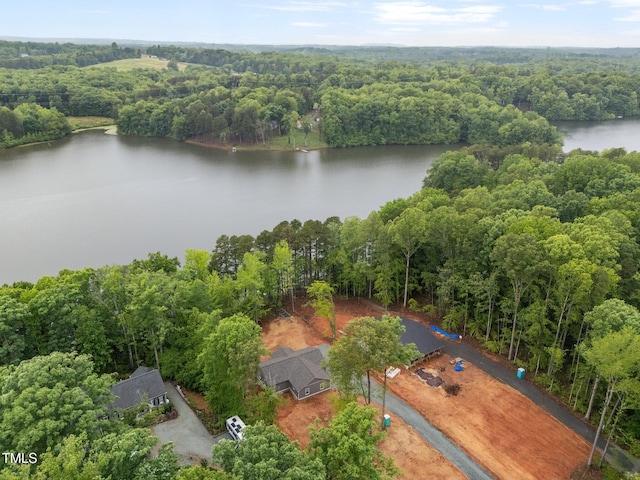 249 Fisherman Point Rd, Roxboro, NC 27574 - bird's eye view of a forest and a nearby body of water