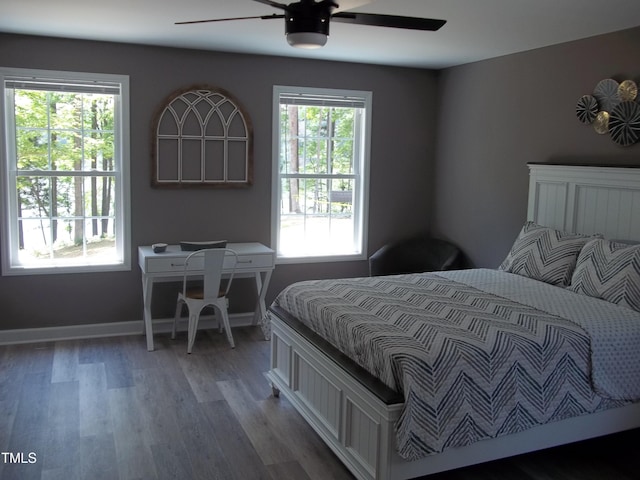 249 Fisherman Point Rd, Roxboro, NC 27574 - bedroom with light wood-style floors and ceiling fan