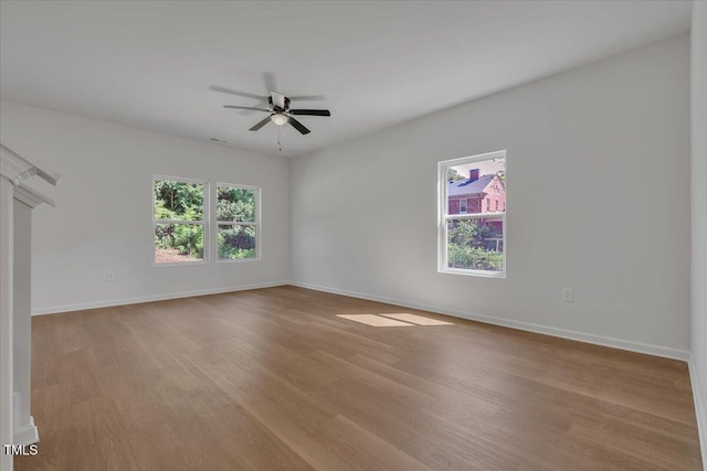 110 Hays St, Oxford, NC 27565 - spare room featuring light wood finished floors and a ceiling fan