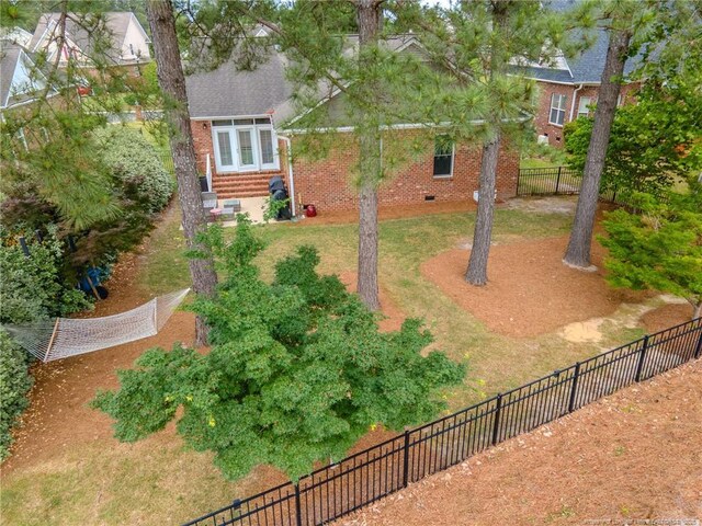 3119 Metthame Dr, Fayetteville, NC 28306 - view of yard featuring entry steps