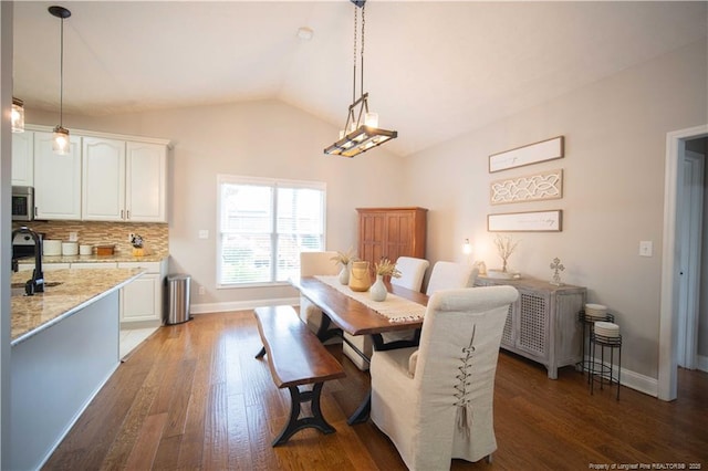 3119 Metthame Dr, Fayetteville, NC 28306 - dining room with wood finished floors and lofted ceiling