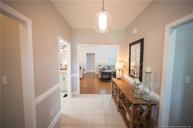 3119 Metthame Dr, Fayetteville, NC 28306 - corridor with light tile patterned flooring and baseboards