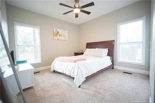 3119 Metthame Dr, Fayetteville, NC 28306 - carpeted bedroom with multiple windows and ceiling fan