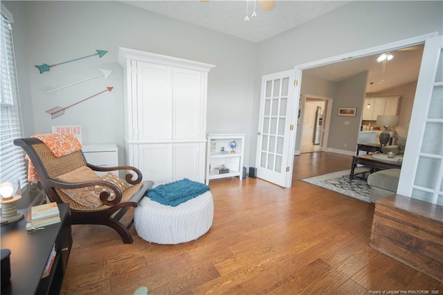 3119 Metthame Dr, Fayetteville, NC 28306 - living area featuring french doors and light wood finished floors