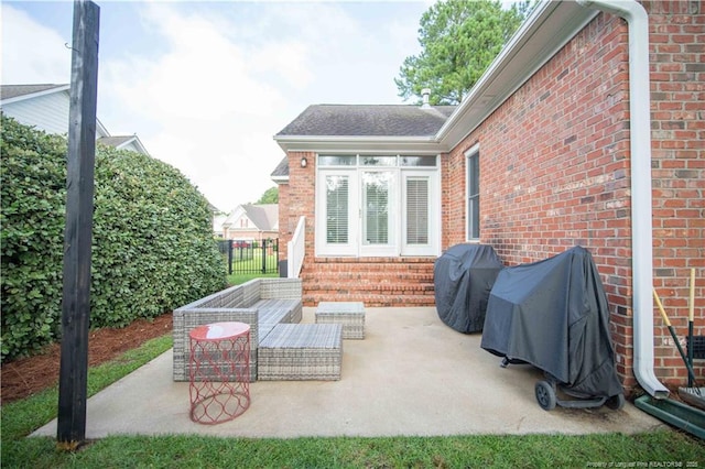 3119 Metthame Dr, Fayetteville, NC 28306 - view of patio / terrace featuring entry steps and area for grilling