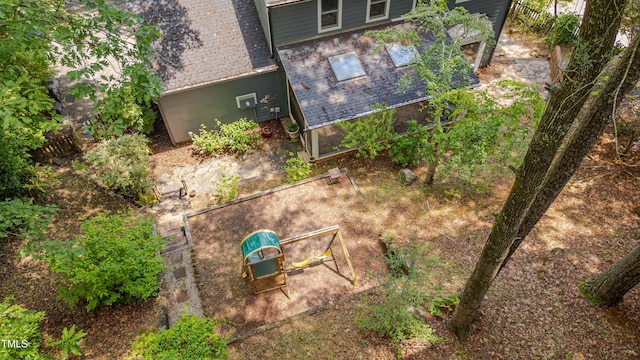 view from above of property