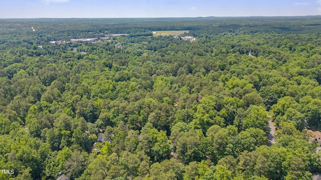aerial view of a heavily wooded area