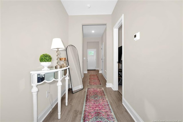 5831 James Allen Ln, Stedman, NC 28391 - hall with wood finished floors and baseboards