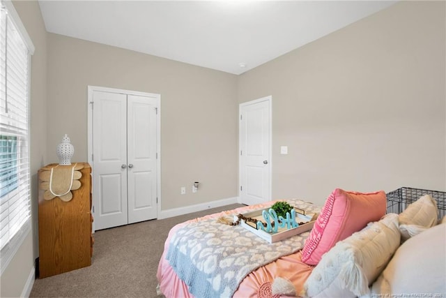 5831 James Allen Ln, Stedman, NC 28391 - carpeted bedroom with multiple windows, baseboards, and a closet