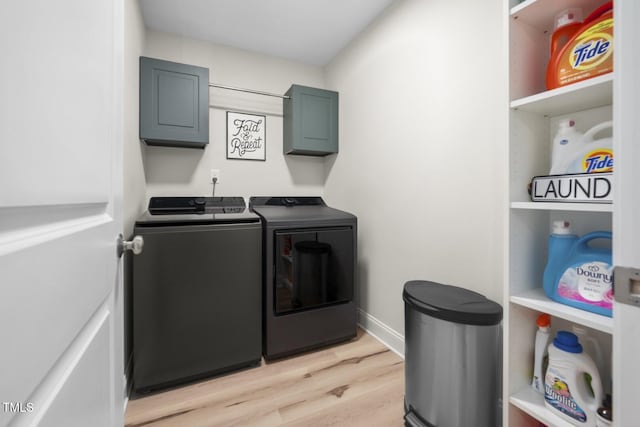 220 Purslane Dr, Franklinton, NC 27525 - laundry area with washer and dryer, light wood-type flooring, and baseboards