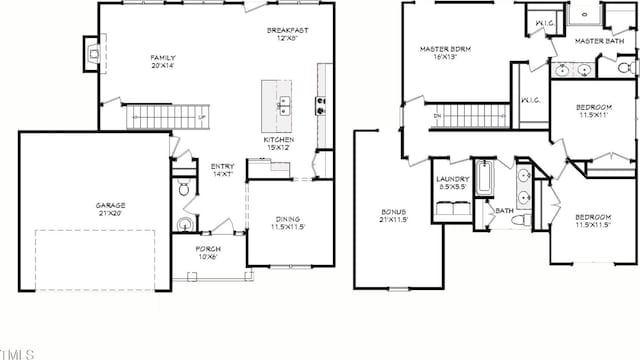 220 Purslane Dr, Franklinton, NC 27525 - room layout