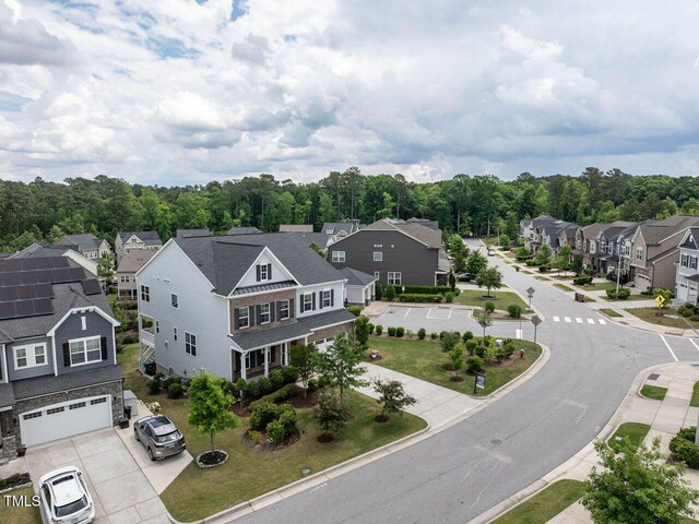 437 Henmore Brook Dr, Cary, NC 27519 - aerial perspective of suburban area