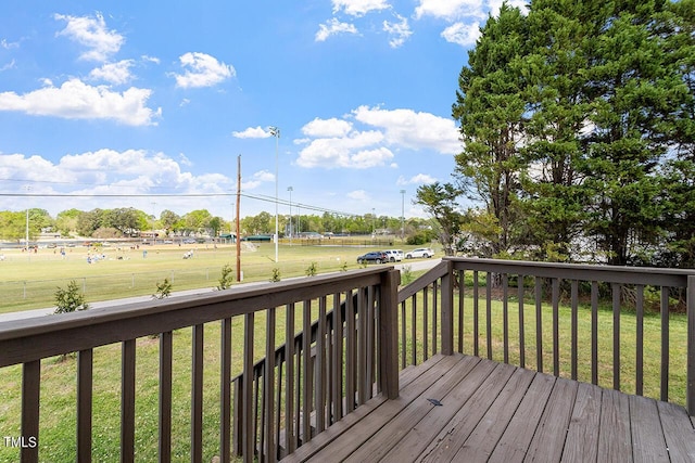 353 E Williams St, Angier, NC 27501 - deck with a yard