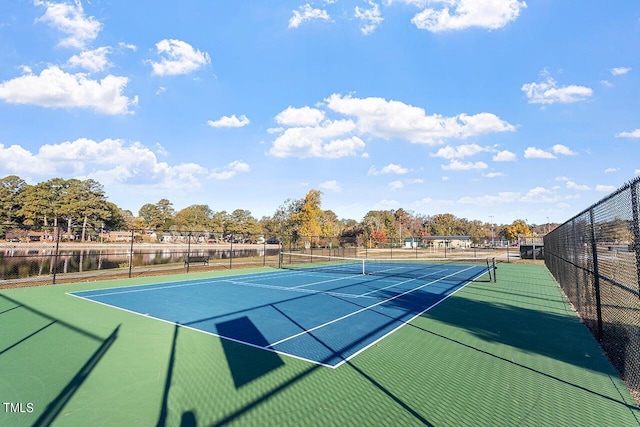 353 E Williams St, Angier, NC 27501 - view of tennis court featuring fence and community basketball court