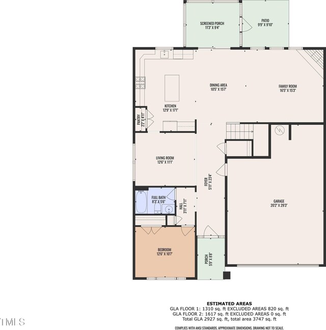 3413 Fairstone Rd, Wake Forest, NC 27587 - room layout