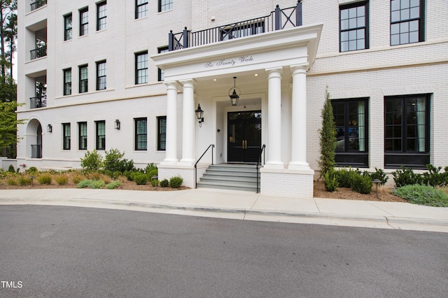 620 Wade Ave Unit 505, Raleigh, NC 27605 - view of exterior entry with brick siding