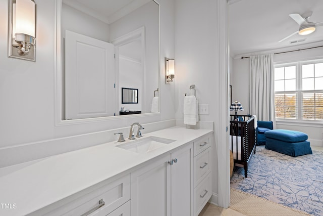 620 Wade Ave Unit 505, Raleigh, NC 27605 - bathroom featuring vanity and tile patterned floors