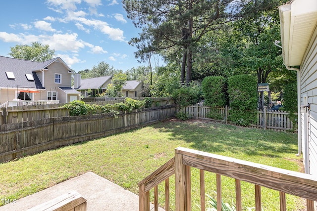 809 Maple Shade Ln, Apex, NC 27502 - view of yard with a patio and a residential view