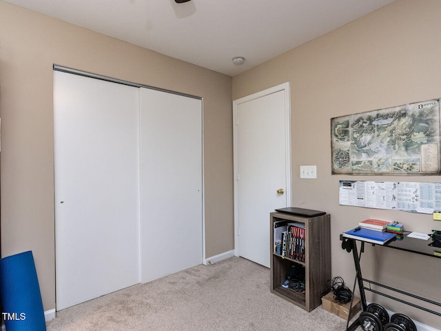3507 Portico Ln, Durham, NC 27703 - home office with carpet