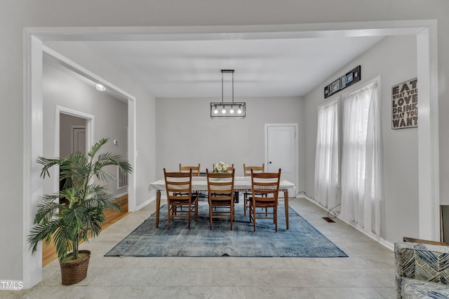 dining area with baseboards