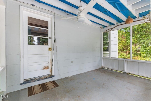 2324 Stevens Rd, Raleigh, NC 27610 - property entrance with ceiling fan