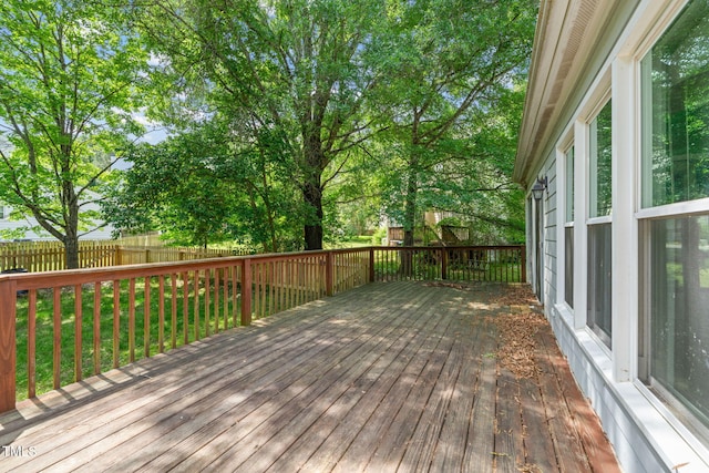 3 Cobble Glen Ct, Durham, NC 27713 - deck with a fenced backyard
