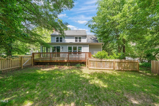 3 Cobble Glen Ct, Durham, NC 27713 - rear view of house with a wooden deck