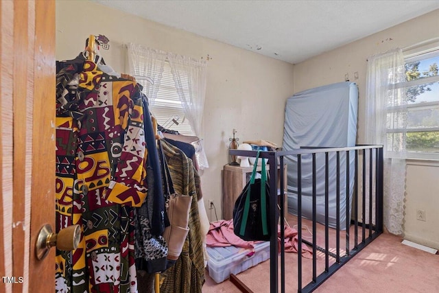 bedroom featuring carpet floors